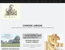 Tablet Screenshot of chinookjargon.com